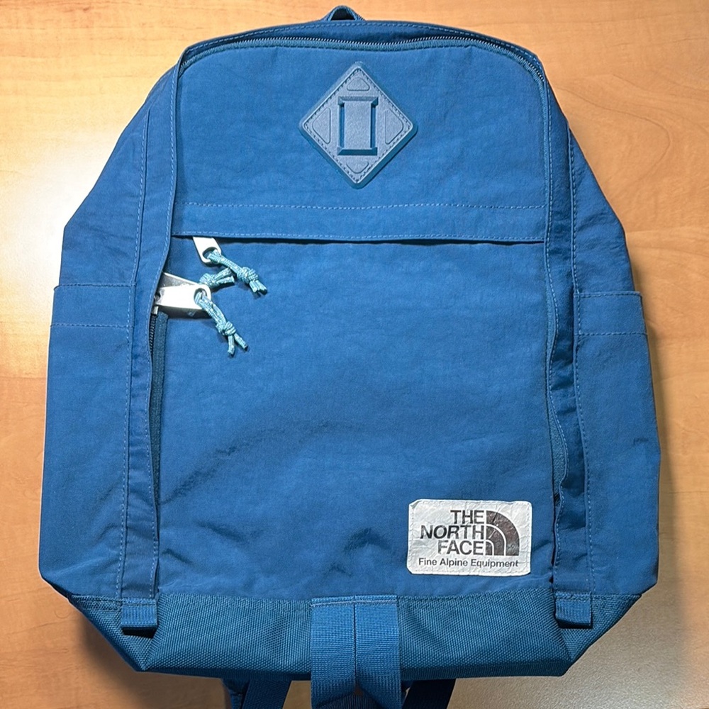 The North Face Blue Backpack with Classic Design